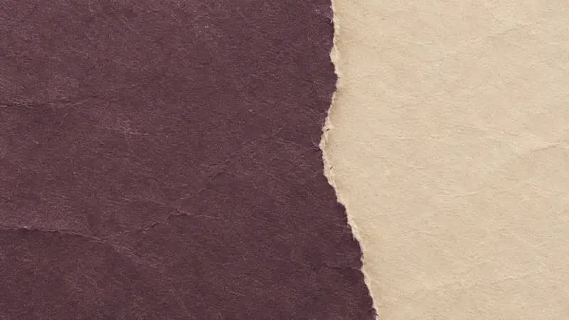 Torn paper texture in plum cream