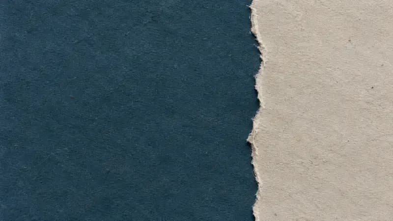 Torn paper texture in petrol blue putty