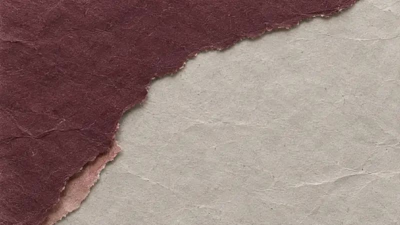 Torn paper texture in mulberry warm stone