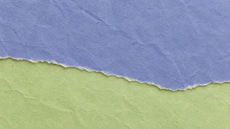 Torn paper texture in periwinkle pistachio