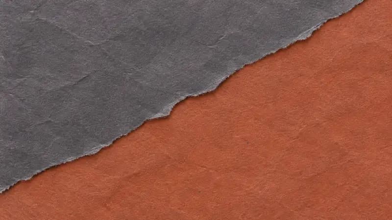 Torn paper texture in smoky slate terracotta