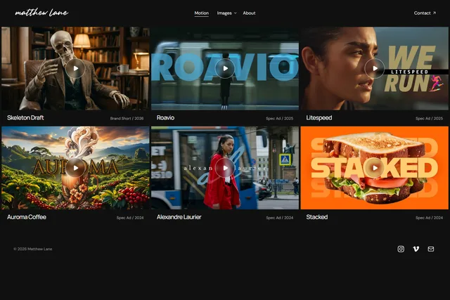 Motion portfolio